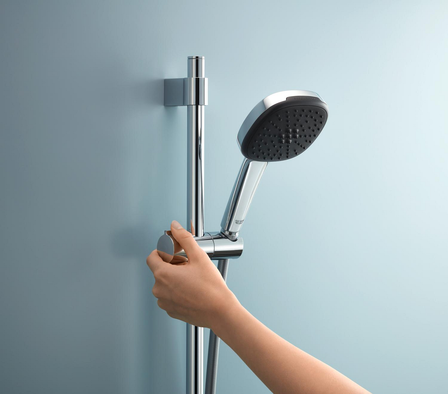 Coloana de dus Grohe 26953001, 1.75 m, 110 mm, 900 mm, 1 functii para dus, 1/2 conexiune furtun, Crom