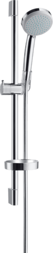 Hansgrohe Coloana de dus hansgrohe croma 100 vario 27772000, universala, 4 functii, 650 mm, pivotanta, etajera, anti-calcar, crom