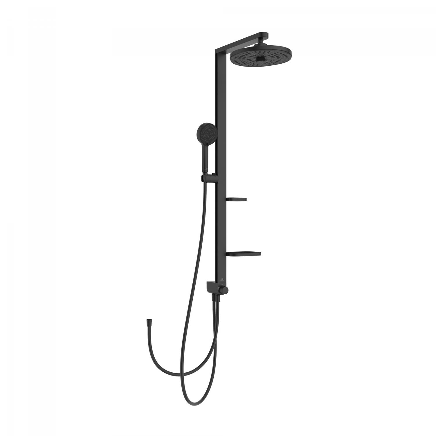 Ideal Standard Coloana de dus ideal standard alu+, 1100 mm, dus fix 260 mm, 1 functie, mat, negru, bd585xg
