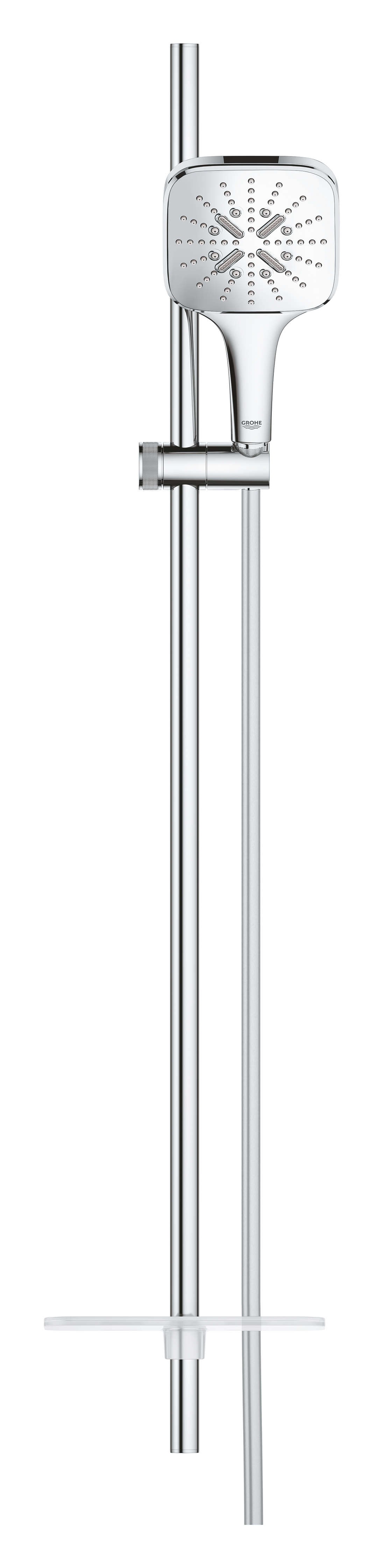Coloana dus Grohe 26586000, 1.75 m, 130 mm, 900 mm, 3 functii para dus, 1/2 conexiune furtun, conexiune universala, Crom