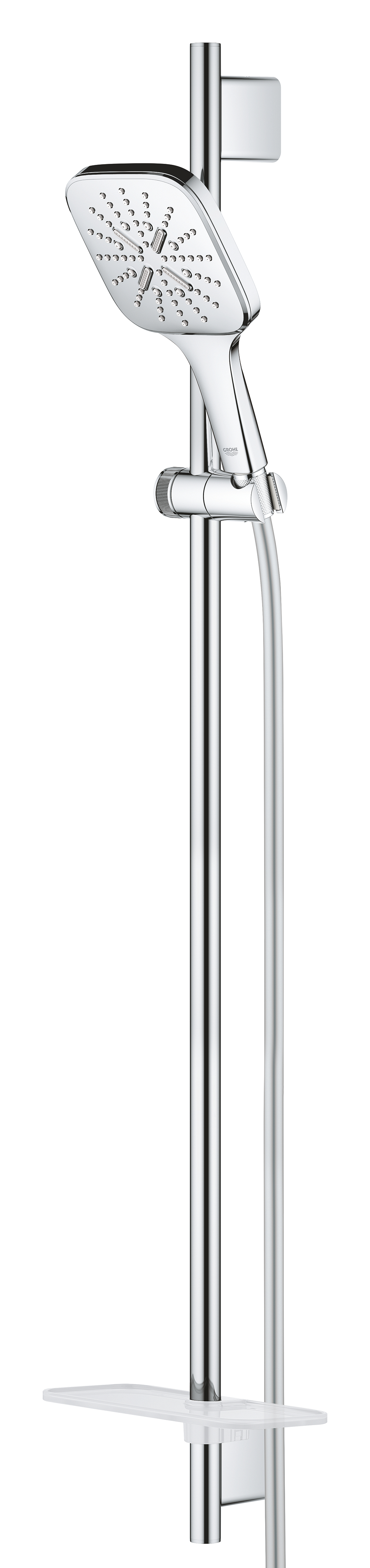 Coloana dus Grohe 26586000, 1.75 m, 130 mm, 900 mm, 3 functii para dus, 1/2 conexiune furtun, conexiune universala, Crom