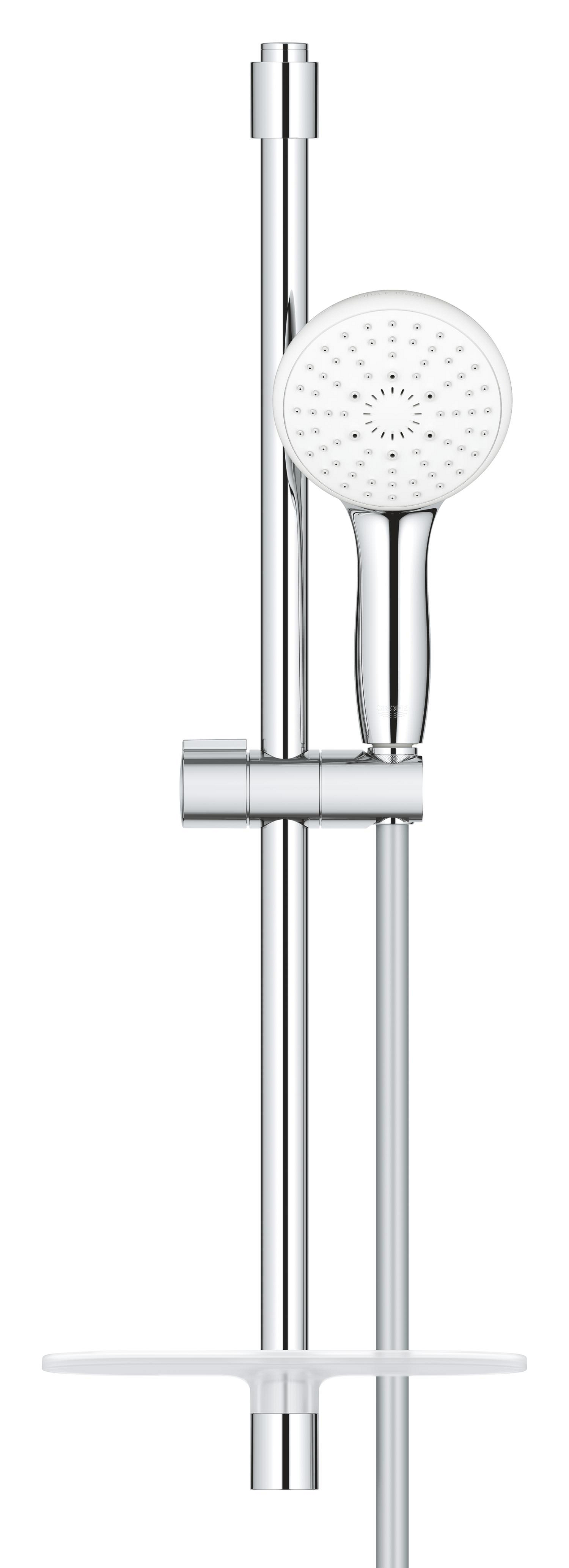Coloana dus Grohe 27600003, 1.75 m, 110 mm, 600 mm, 3 functii para dus, 1/2 conexiune furtun, conexiune universala, Crom