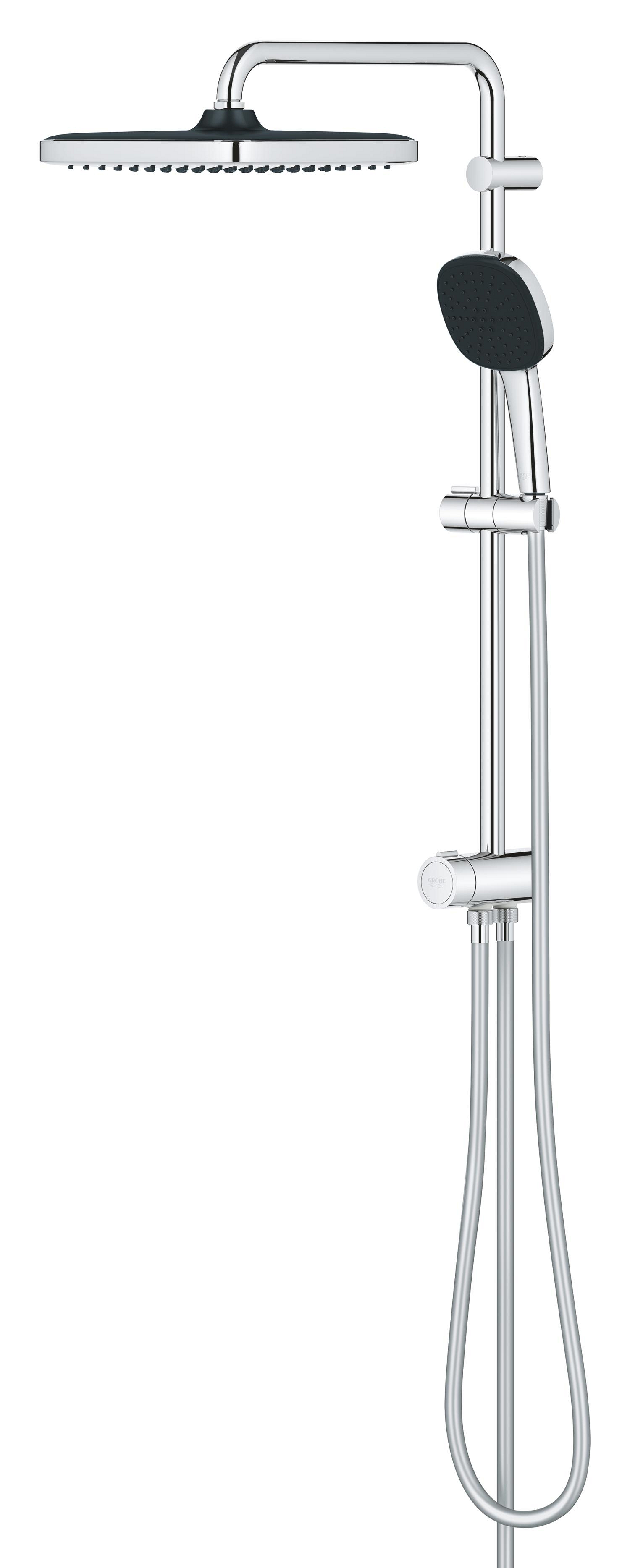 Coloana de dus Grohe 26698001, dus Vitalio Cube 250, montaj aparent, n