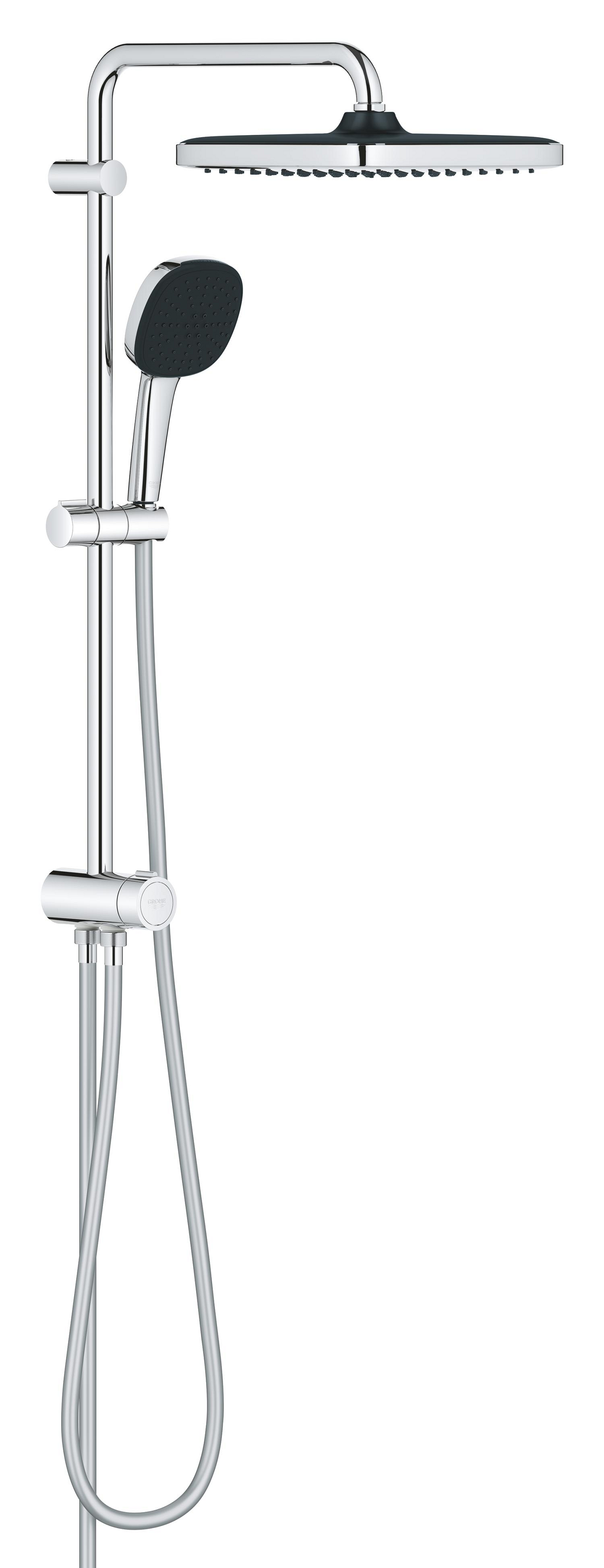 Coloana de dus Grohe 26698001, dus Vitalio Cube 250, montaj aparent, n