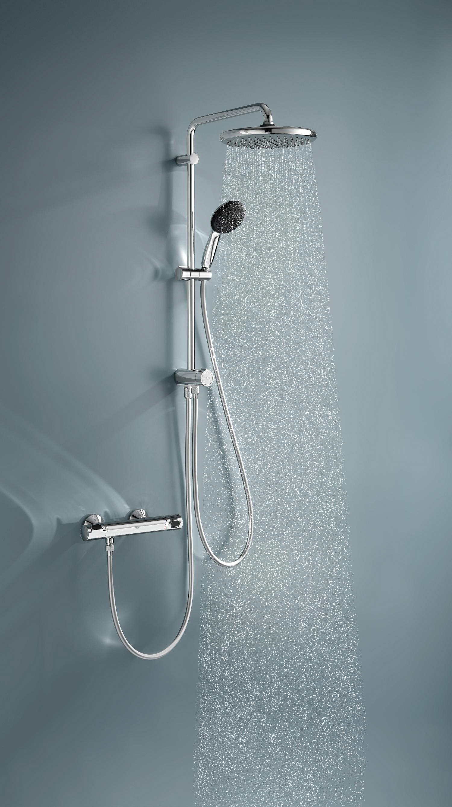 Coloana de dus Grohe 26680001, dus Vitalio Start 250, montaj aparent, 