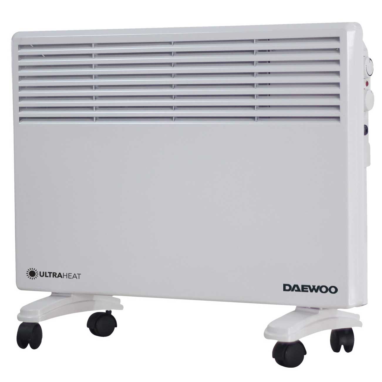 Daewoo Convector electric daewoo, 1500 w, 2 trepte, protectie, termostat, roti, alb, dph1500w
