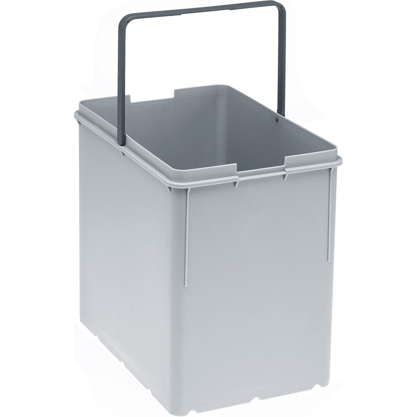 Franke Cos de gunoi franke cube, 18 l, maner, plastic, gri, 133.0016.358