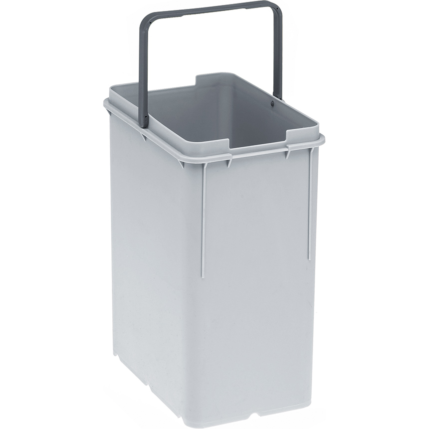 Franke Cos de gunoi franke cube, 8 l, maner, plastic, gri, 133.0016.359