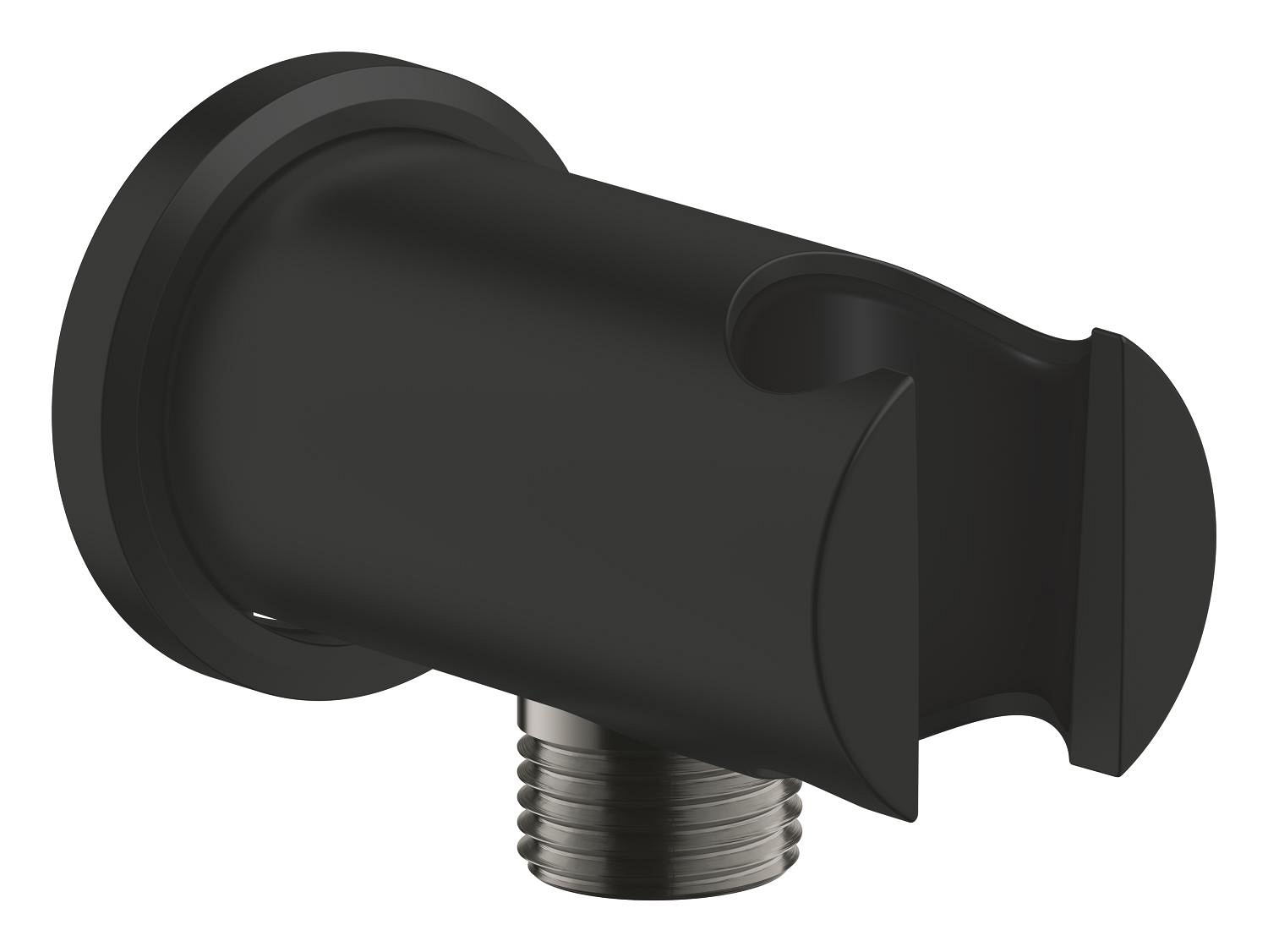 Grohe Cot iesire dus grohe rainshower, universal, 1/2'' x 1/2'', suport, mat, negru, 266582430