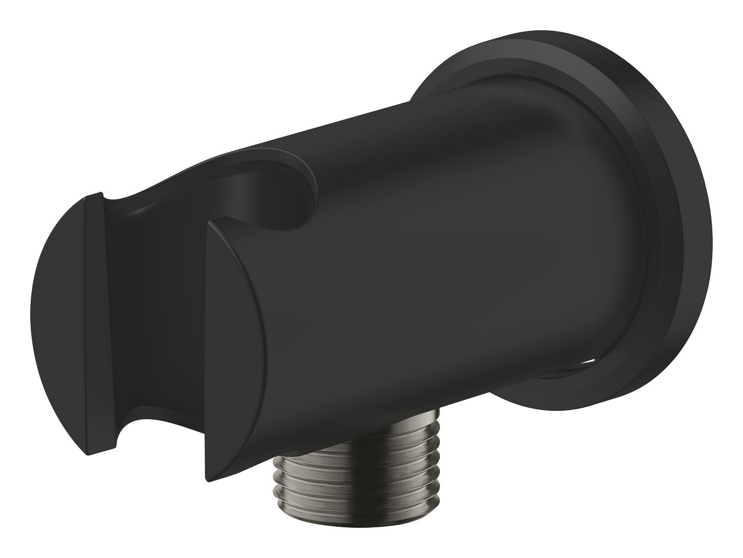 Cot iesire dus Grohe 266582430, 86 mm, 48 mm, 1/2 diametru filet iesire, 1/2 diametru filet alimentare, Negru