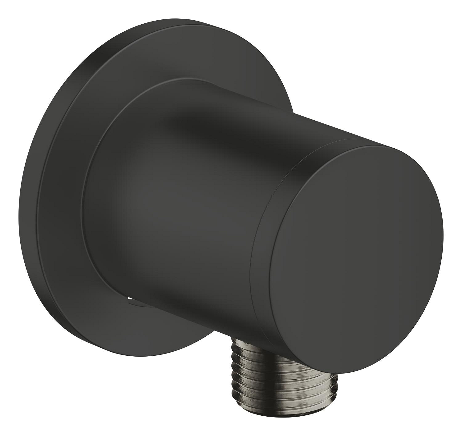 Cot iesire dus Grohe 286712431, 65 mm, 67 mm, 1/2 diametru filet iesire, 1/2 diametru filet alimentare, Negru