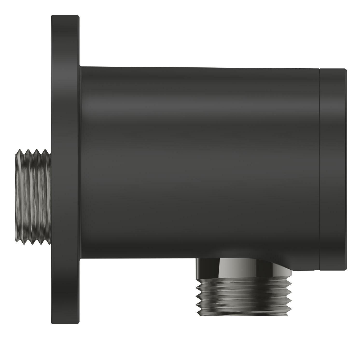Cot iesire dus Grohe 286712431, 65 mm, 67 mm, 1/2 diametru filet iesire, 1/2 diametru filet alimentare, Negru