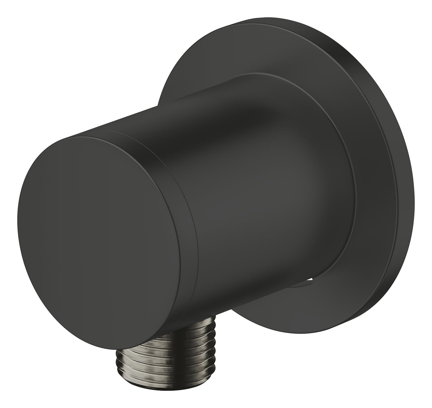 Cot iesire dus Grohe 286712431, 65 mm, 67 mm, 1/2 diametru filet iesire, 1/2 diametru filet alimentare, Negru