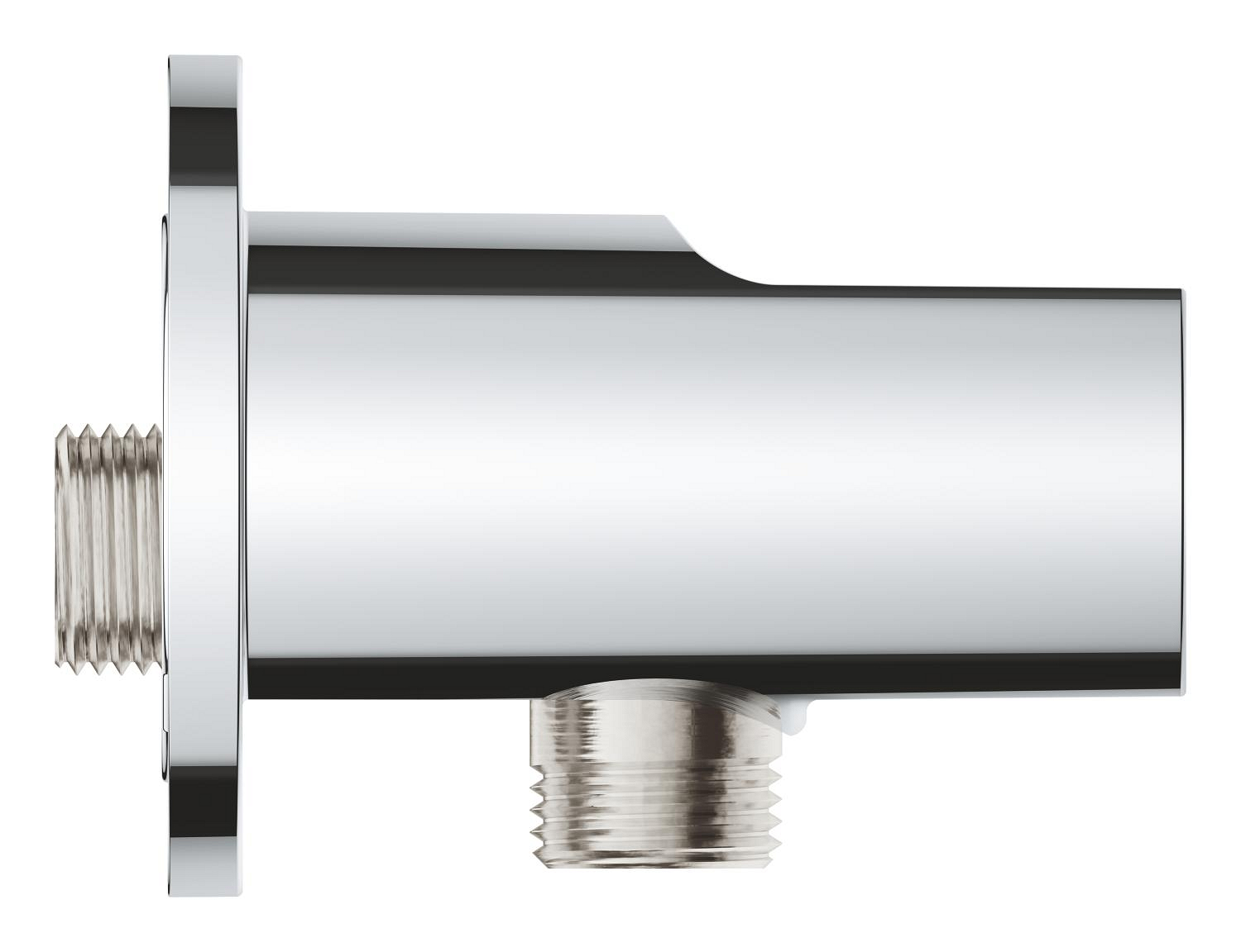 Cot iesire dus Grohe 28628001, 85 mm, 70 mm, 1/2 diametru filet iesire, 1/2 diametru filet alimentare, Crom