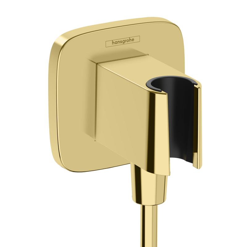 Hansgrohe Cot iesire dus hansgrohe fixfit 26887990, 1/2'' x 1/2'', suport para, lucios, auriu