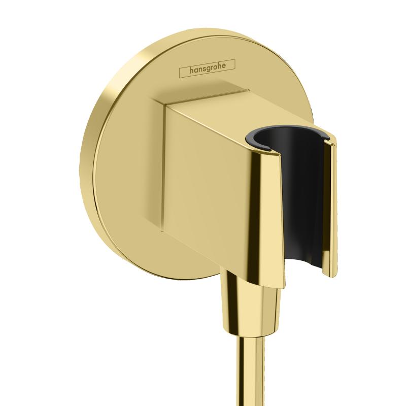 Hansgrohe Cot iesire dus hansgrohe fixfit 26888990, 1/2'' x 1/2'', suport para, lucios, auriu