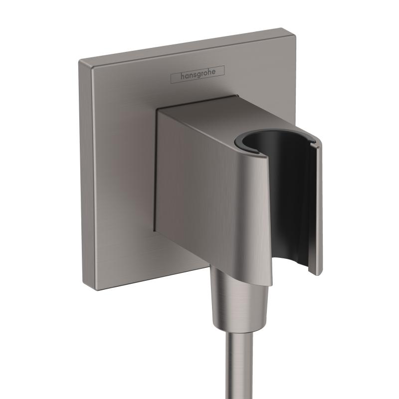 Hansgrohe Cot iesire dus hansgrohe fixfit 26889340, 1/2'' x 1/2'', suport para dus, ornament, ant-reflux, mat, antracit
