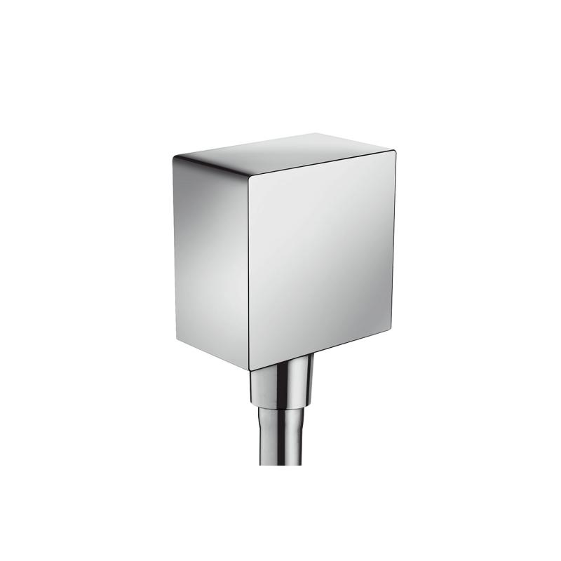 Hansgrohe Cot iesire dus hansgrohe fixfit square 26455000, 1/2''x 1/2'', anti-reflux, crom