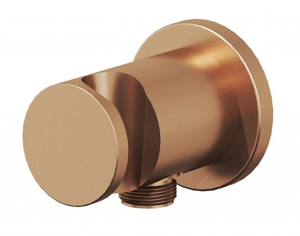 Ravak  Cot iesire dus ravak, 1/2'' x 1/2'', suport para, mat, cupru, x07p708