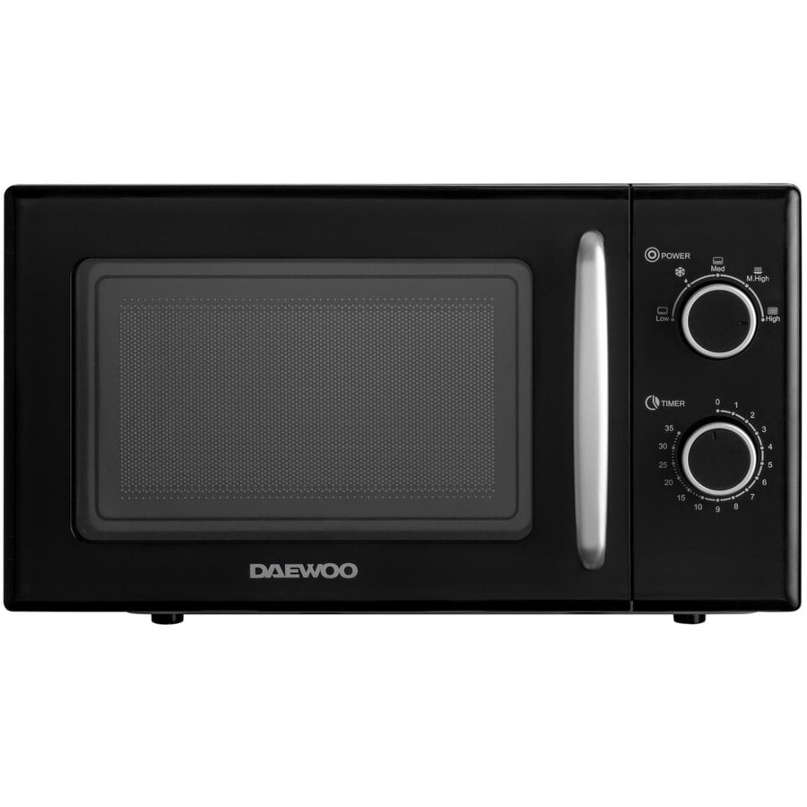Cuptor cu microunde Daewoo KOR-6S20K-2, 700 W, 5 trepte, 20 l, 49.5 cm, 38 cm, 28.6 cm, 5 programe, Negru