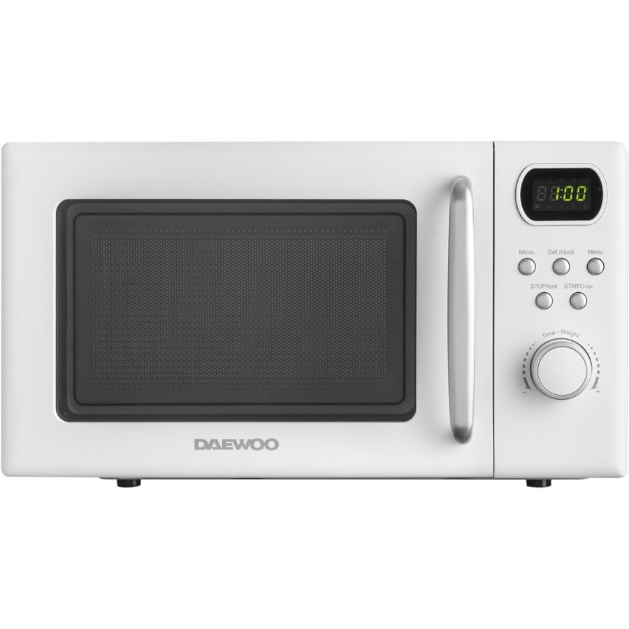 Cuptor cu microunde Daewoo KOR-6S2BW-2, 700 W, 5 trepte, 20 l, 49.5 cm, 38 cm, 28.6 cm, 8 programe, Alb