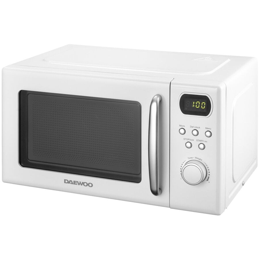 Cuptor cu microunde Daewoo KOR-6S2BW-2, 700 W, 5 trepte, 20 l, 49.5 cm, 38 cm, 28.6 cm, 8 programe, Alb