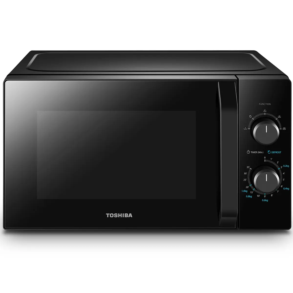 Cuptor cu microunde Toshiba MW2-MM20PBK, 800 W, 5 trepte, 20 l, 44 cm, 33 cm, 25 cm, 2 programe, Negru