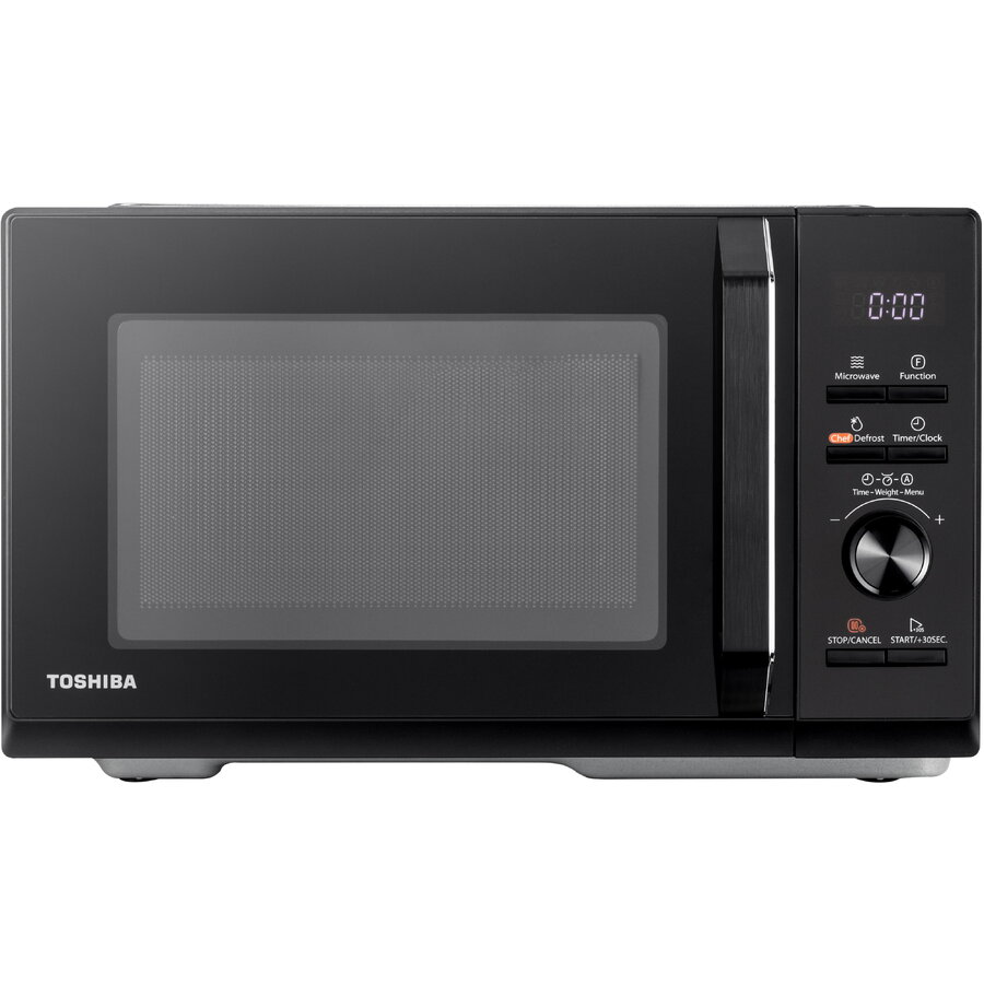 Toshiba Cuptor cu microunde toshiba, 25 l, 900 w, 5 trepte, grill, 7 programe, timer, negru, mw3-ag25pfbk