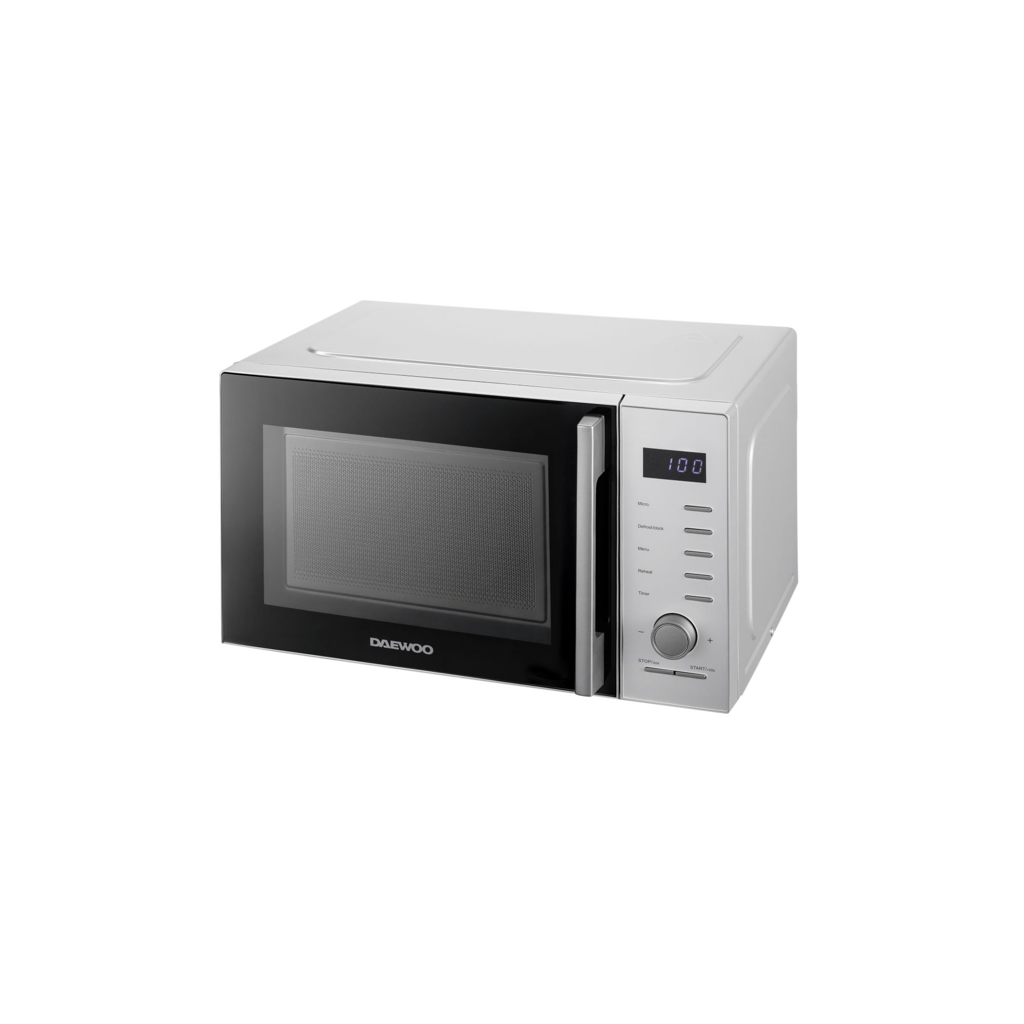 Cuptor microunde Daewoo KOR-25RBS, 850 W, 25 l, microunde, argintiu