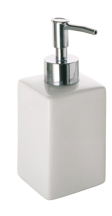 Aqualine Dozator baie aqualine verbena, pe blat, 240 ml, ceramic, alb, ve81