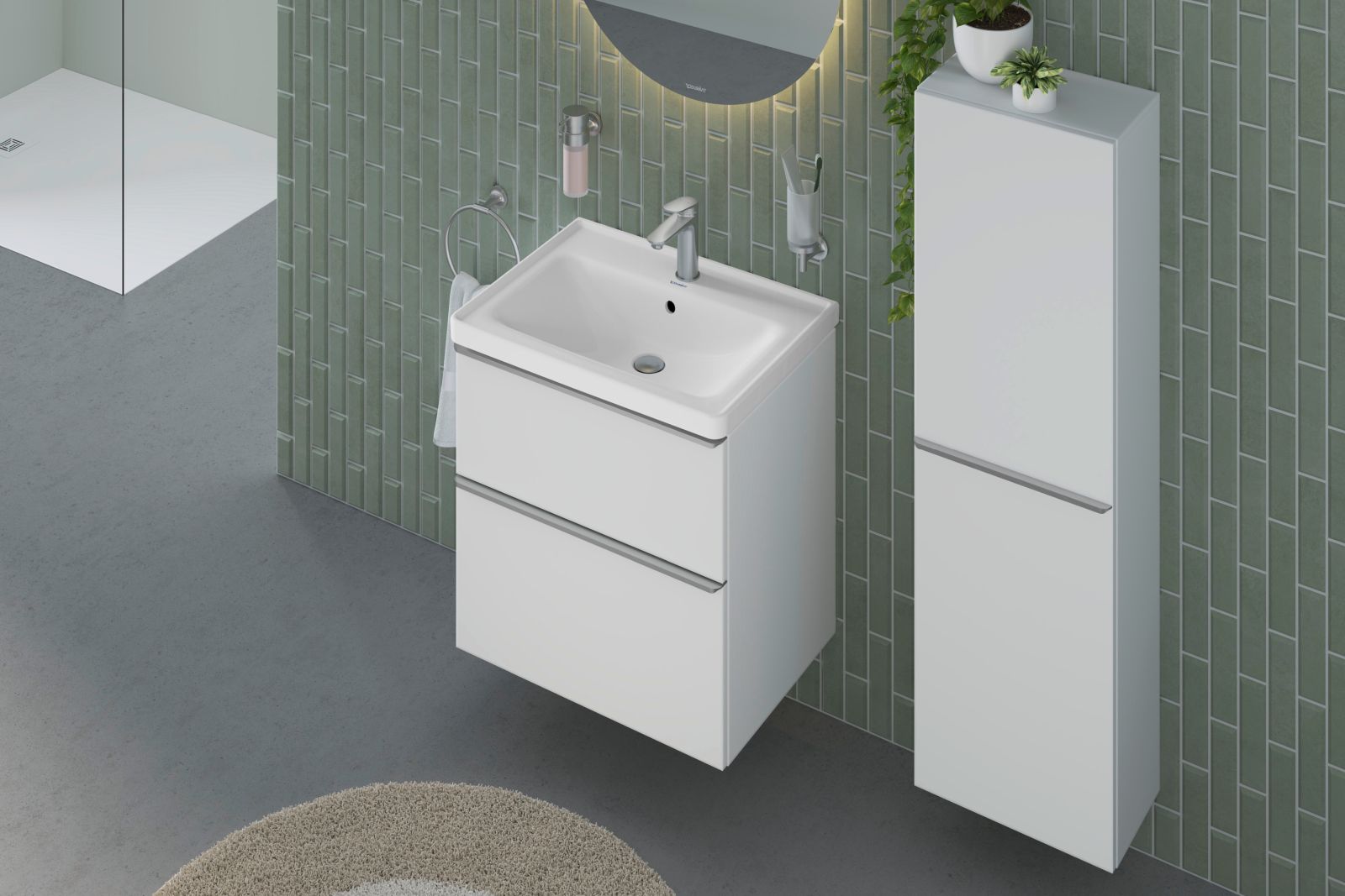 Dozator sapun Duravit 0099357000, baie Starck T, tip instalare pe pere