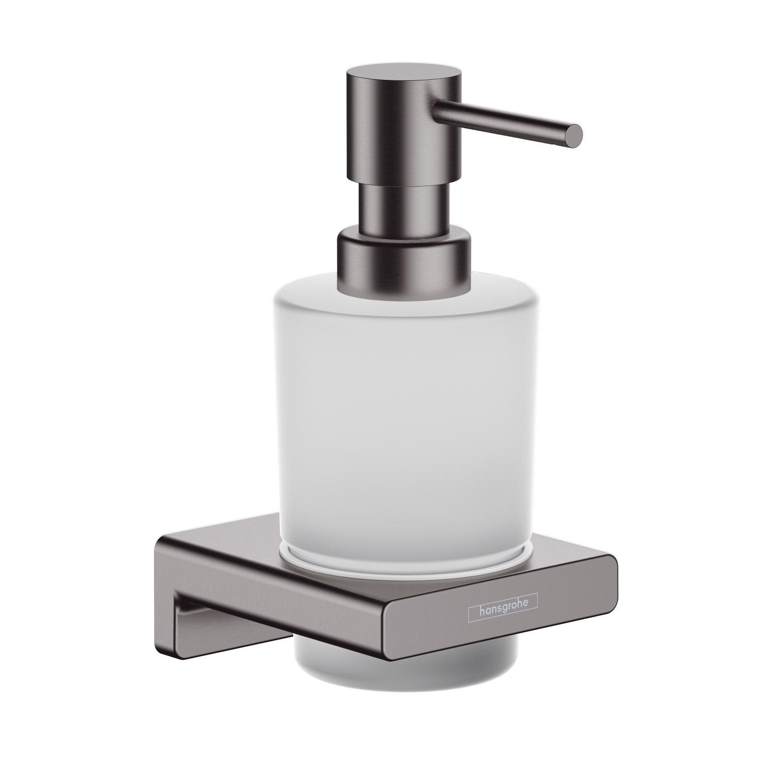 Hansgrohe Dozator baie hansgrohe addstoris, pe perete, 200 ml, metal/sticla, mat, antracit, 41745340