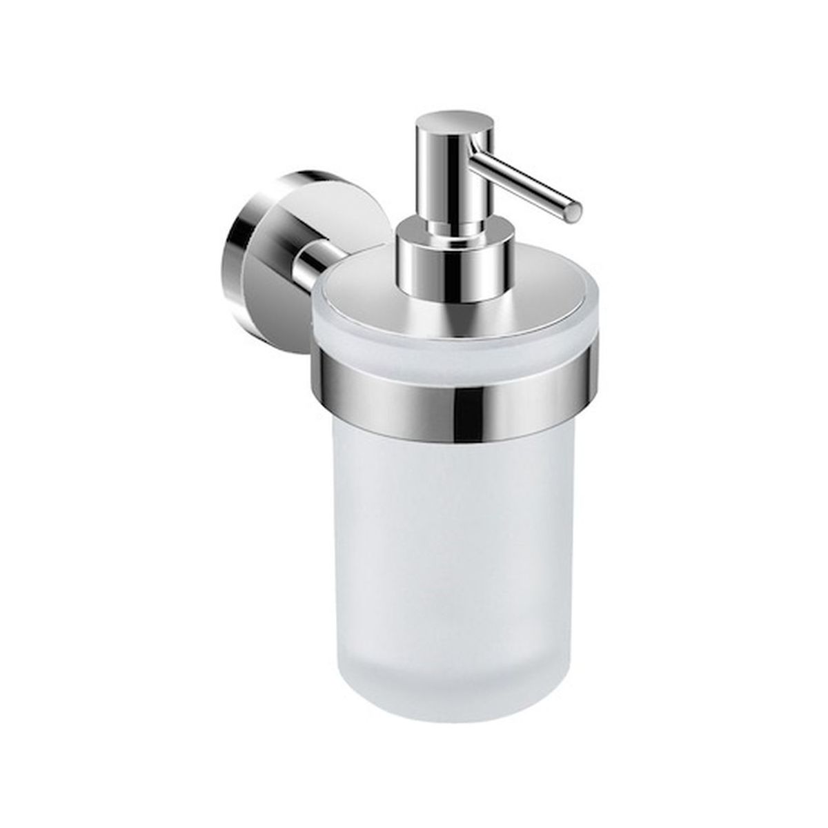 Jika Dozator sapun baie jika mio style, pe perete, metal, sticla, 200 ml, crom