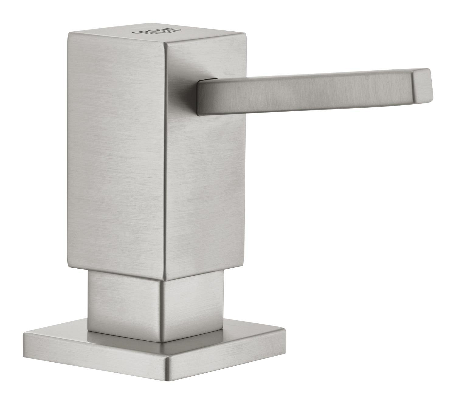 Grohe Dozator sapun bucatarie grohe cube, incastrat, 500 ml, mat, otel satinat, 40649dc0