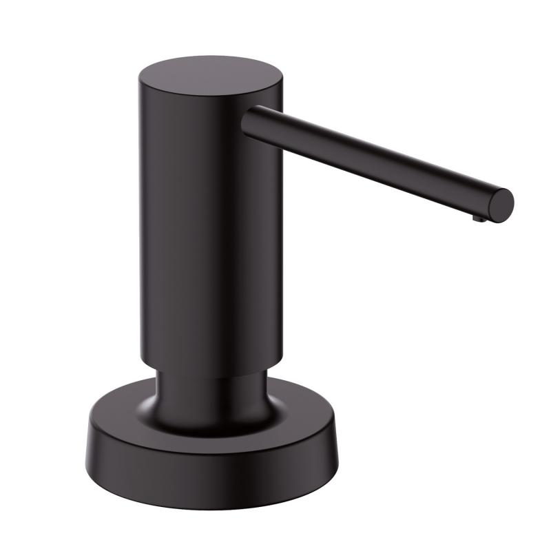 Hansgrohe Dozator sapun bucatarie hansgrohe a51 40448670, incastrat, sapun lichid, 500 ml, umplere de sus, alama, mat, negru