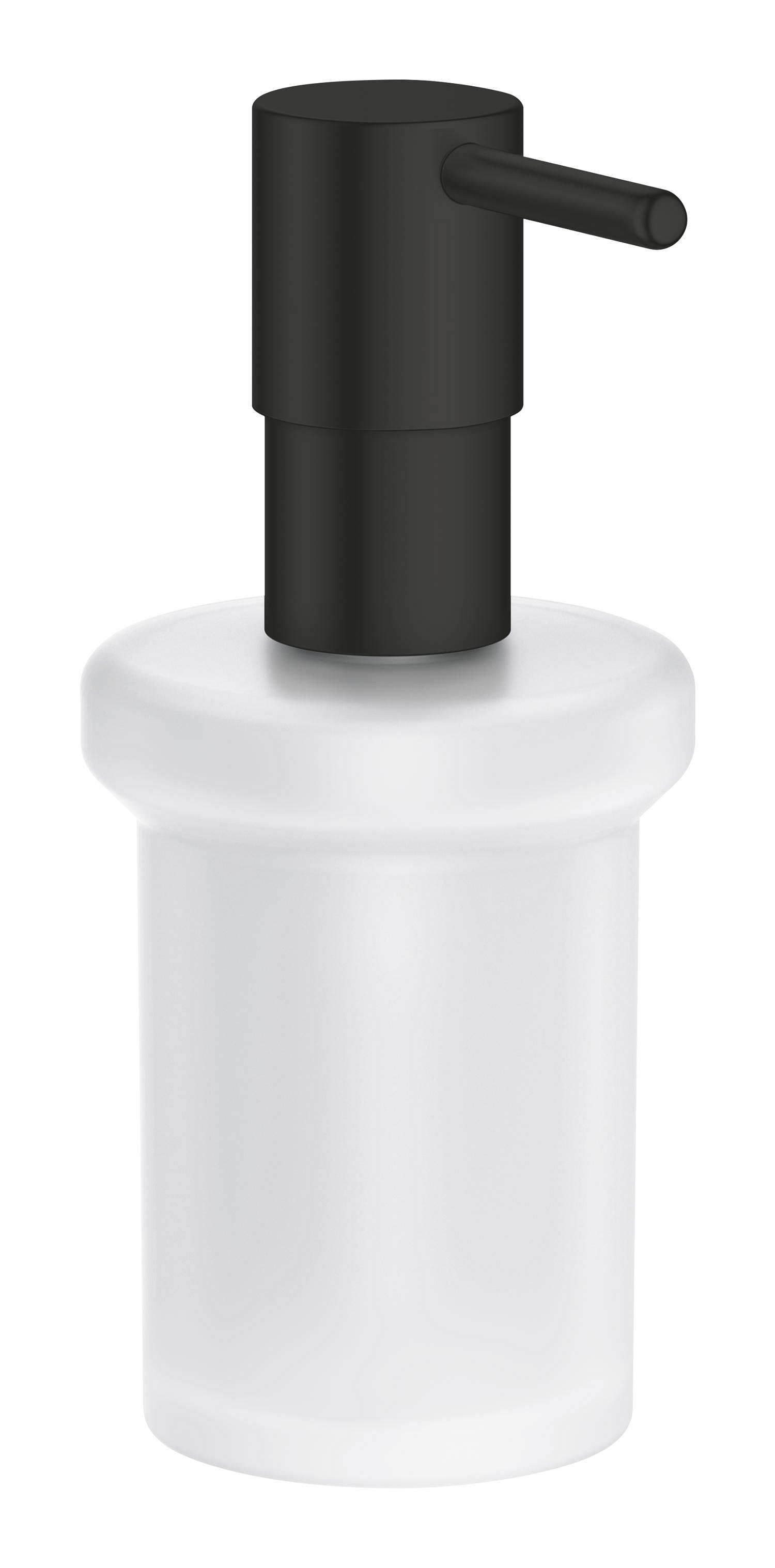 Grohe Dozator sapun grohe essentials, pe perete, 160 ml, metal/sticla, mat, negru, 1024702430