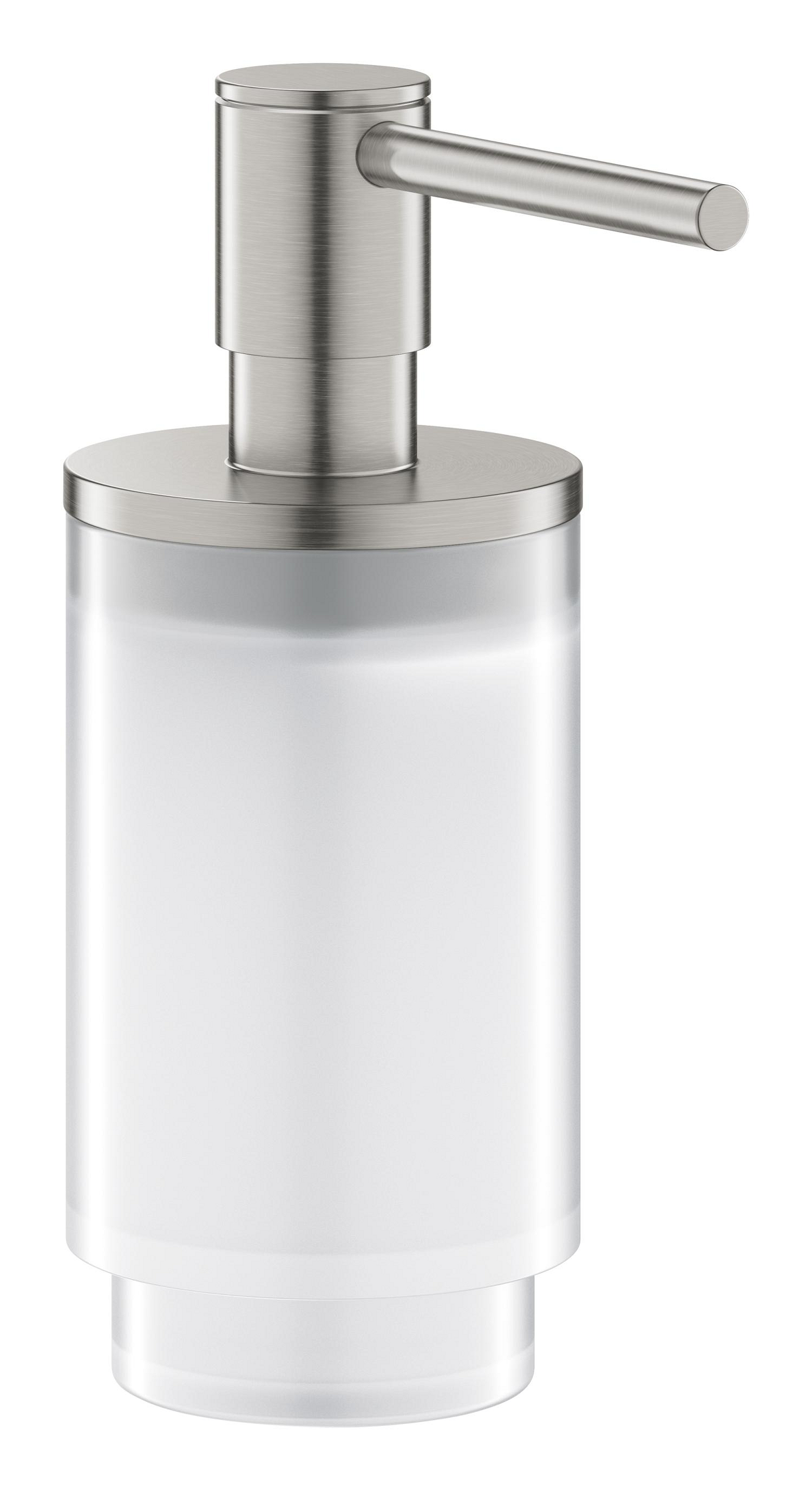 Grohe Dozator sapun grohe selection, pe suport, 130 ml, metal/sticla, mat, otel satinat, 41028dc0