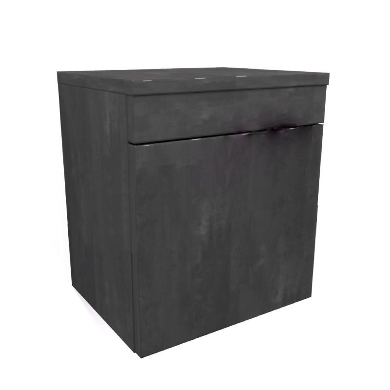 Kolpasan Dulap cabinet kolpasan naomi, suspendat, 40 x 32 x 45 cm, usa, mat, antracit ciment, 546920