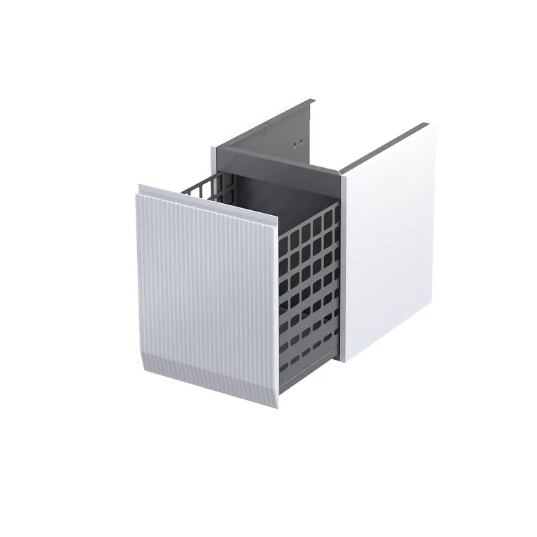 Oristo  Dulap cabinet oristo brylant, suspendat, 40 x 45 x 50 cm, sertar, softclose, mat, alb, 36-sn1s-40-2r