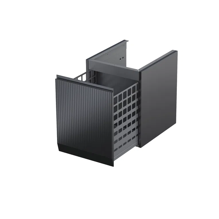Oristo  Dulap cabinet oristo brylant, suspendat, 40 x 45 x 50 cm, sertar, softclose, mat, negru, 36-sn1s-40-8r