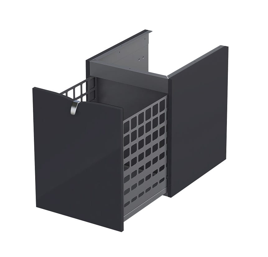 Oristo  Dulap cabinet oristo siena, 40 x 45 x 50 cm, sertar, mat, negru, 45-sn1s-40-8