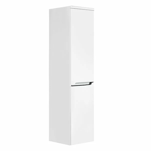 Oristo  Dulap coloana baie oristo, suspendat, 35 x 35 x 144 cm, usa, lucios, alb, 33-sb2d-35-1-p