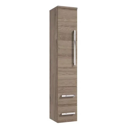 Defra Dulap coloana deefra granada, suspendat, 30 x 33 x 161 cm, sertar, usa, softclose, pal, mat, maro, 167-c-03002