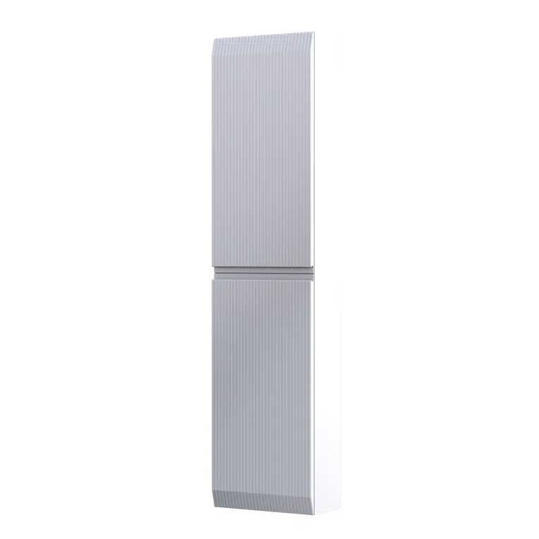 Oristo  Dulap coloana oristo brylant, suspendat, 40 x 17 x 160 cm, usa, mat, alb, 36-sb2d-40-2r