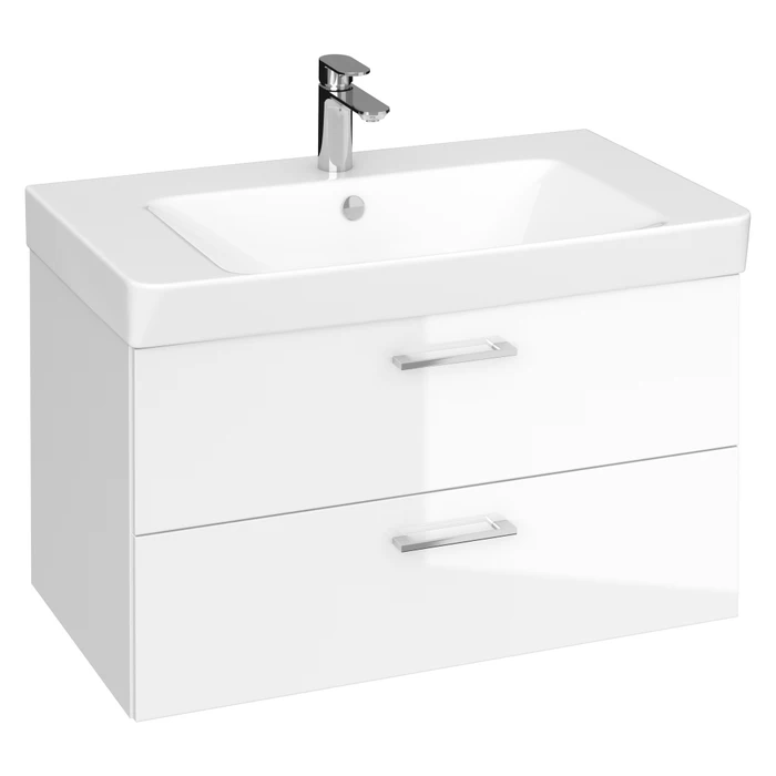 Cersanit Dulap cu lavoar cersanit lara, 79 x 45 x 45 cm, sertare, lucios, alb, s801-338-dsm