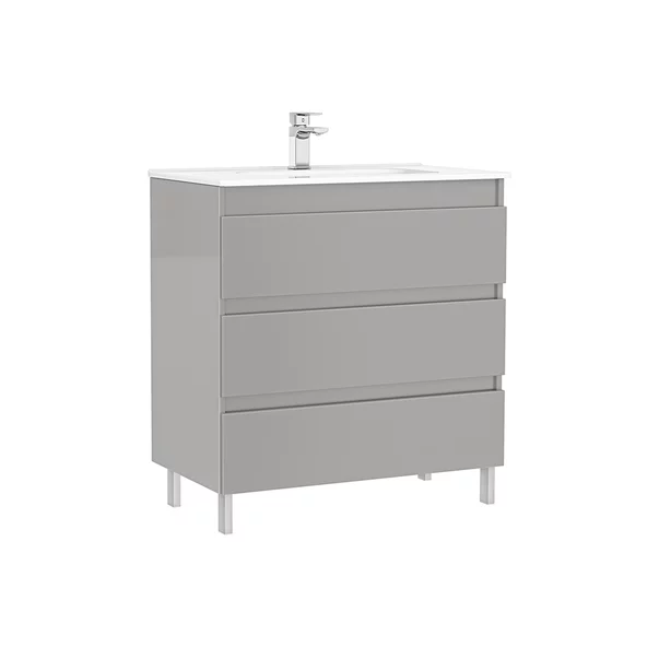 Gala  Dulap cu lavoar gala daily, 80 x 46 x 85, sertar, lucios, gri, 7895830