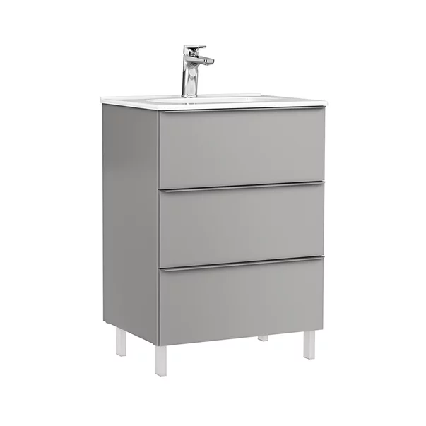Gala  Dulap cu lavoar gala shona, 60 x 46 x 74 cm, sertar, mat, gri, 7896631