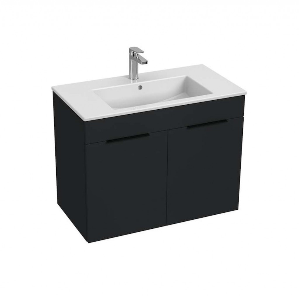 Jika Dulap cu lavoar jika cube, suspendat, 80 x 43 x 61 cm, usa, mat, antracit, h4537521763521