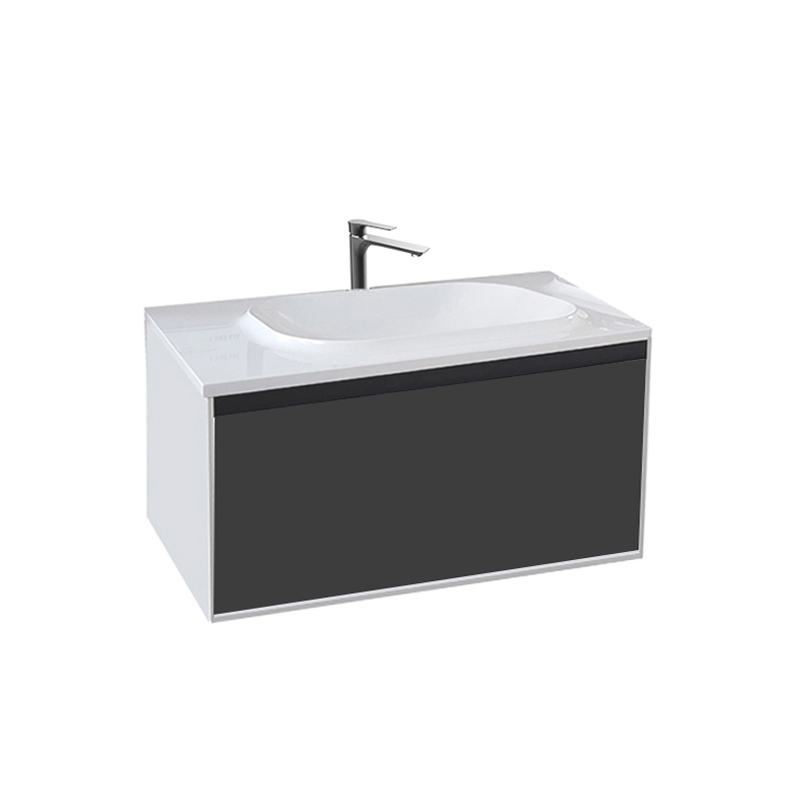 Kolpasan Dulap cu lavoar kolpasan pandora, suspendat, 110 x 54 x 41 cm, sertar, mat, negru, 514220