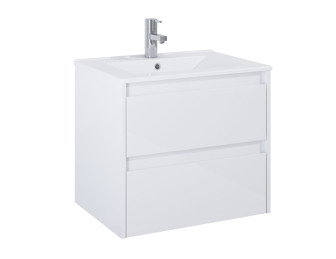 Roca Dulap cu lavoar roca claudia, suspendat, 61 x 46 x 65 cm, setare, mat, alb, a851925529